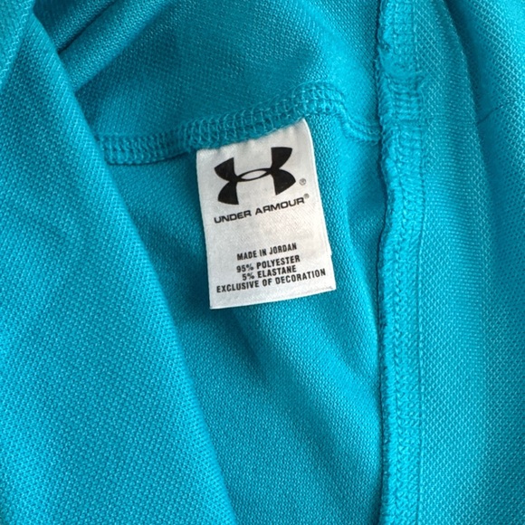 Under Armour Women's Blue Long Sleeve Tee with Pink Accents - Picture 7 of 7